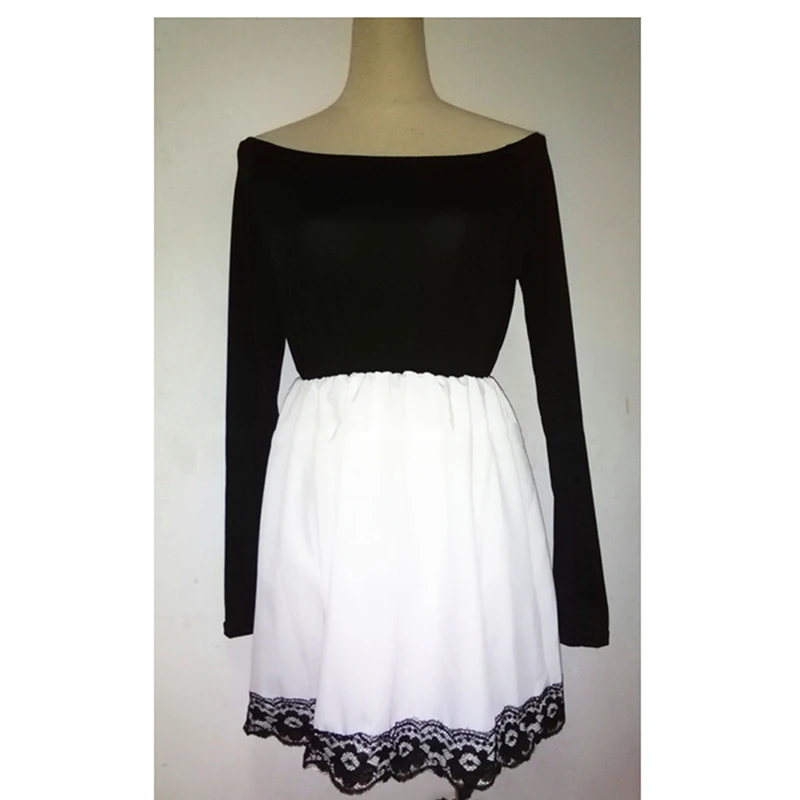 Новое Осеннее женское платье повседневное кружевное трапециевидной формы с