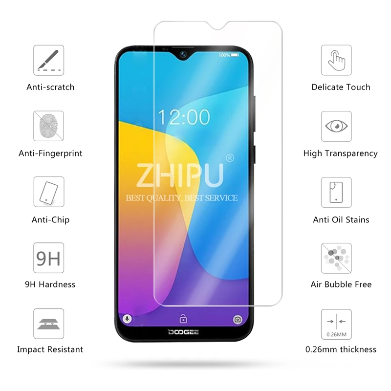 Закаленное стекло Для DOOGEE X90 защитное 2.5D 9H Премиум защитная пленка|Защитные