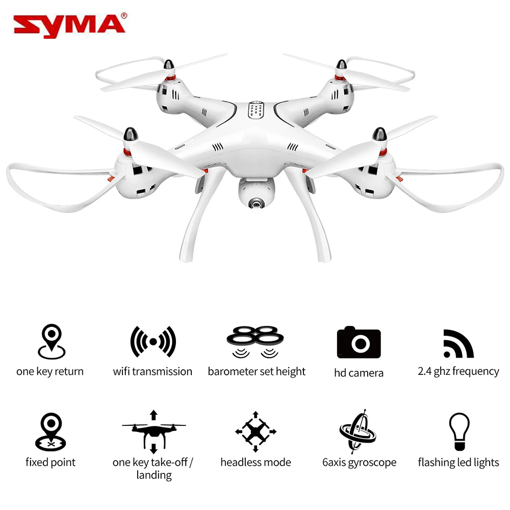SYMA X8 Pro X8PRO GPS RC Квадрокоптер 2 4G 6 осей удержание высоты Дрон с 720P WiFi HD камера