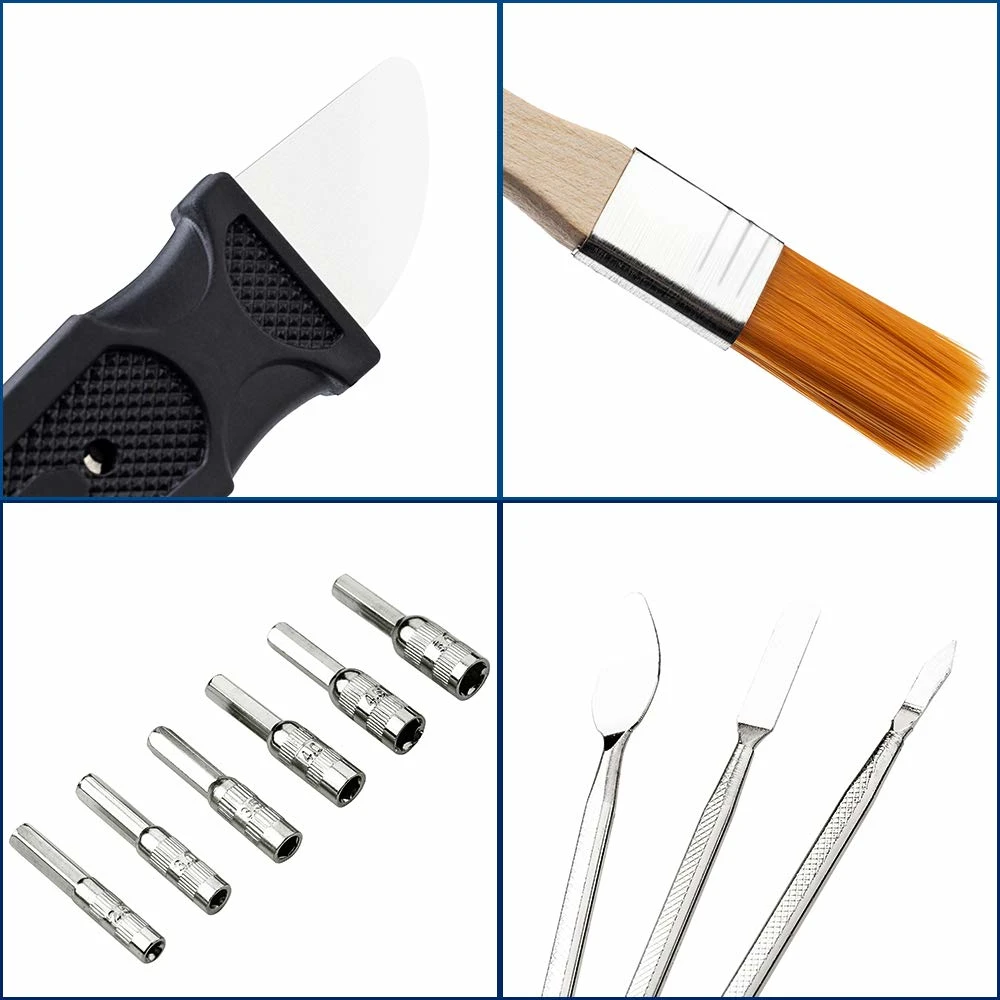 Wowstick 17 в 1 наборы ручных инструментов портативный кожаный чехол для сумки DIY Repari Набор инструментов с ломом/щеткой/Вьентьян мягкий стержень/ремешок