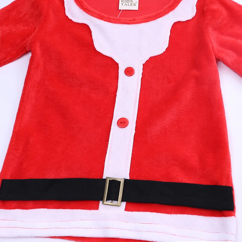 Christmas Newborn Baby Boy Girl Clothing Set Infant Toddler Children Long Sleeve Santa Claus Sweatershirt+Pants+Hat 3pcs Outfit | Детская