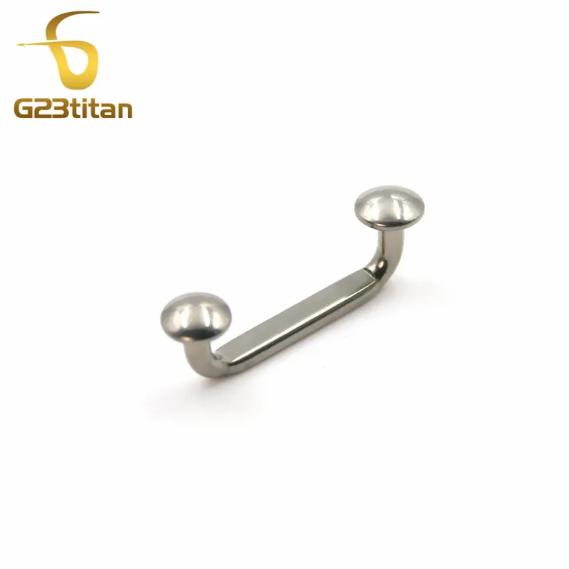 G23titan G23 титановая внутренняя резьба для пирсинга, серебряная штанга для пирсинга, ювелирные изделия