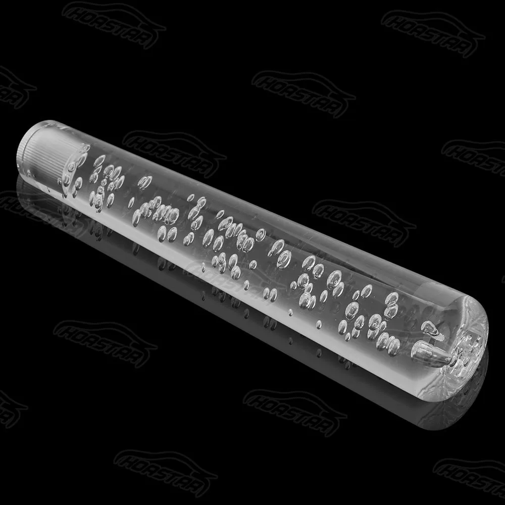 Автоматическая прозрачная ручка переключения передач с подсветкой JDM Bubble Subulate восьмиугольная ручка переключения 300 мм 30 см с 3 резьбой