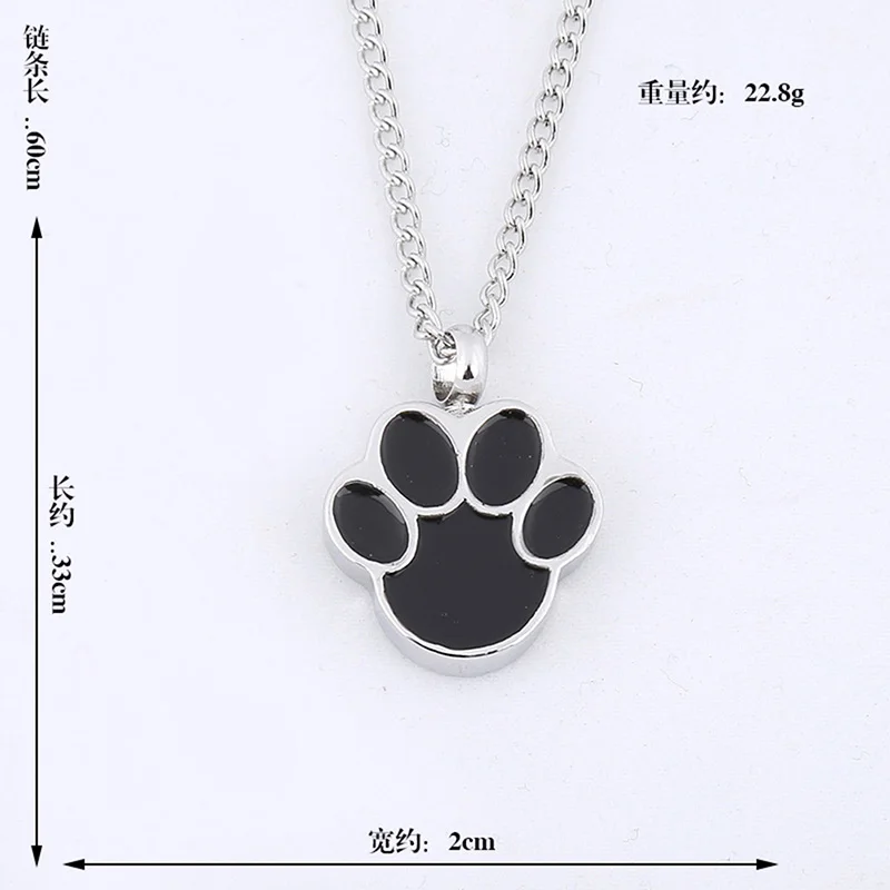 Собака в форме лапы кулон кремационной урны ожерелья флакон духов кошачья лапа