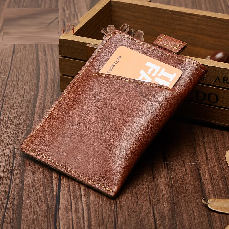 Кошелек мужской из натуральной кожи с RFID защитой и отделением для карт|Мужские