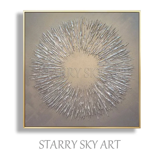 Abstract Painting B Специальная картина маслом художника ручная роспись высокого качества Серебряный нож Толстая картина маслом современная абстрактная серая Серебряная Картина маслом - Цвет: Abstract Painting B
