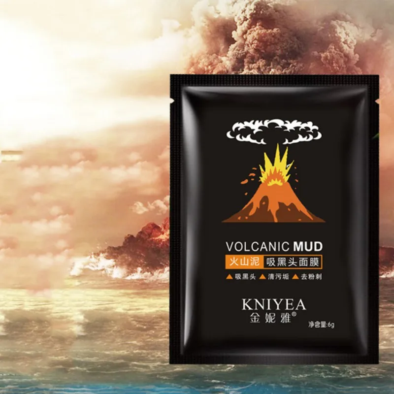 Средство для удаления черных точек вулканическая грязь пилинг черная маска лица