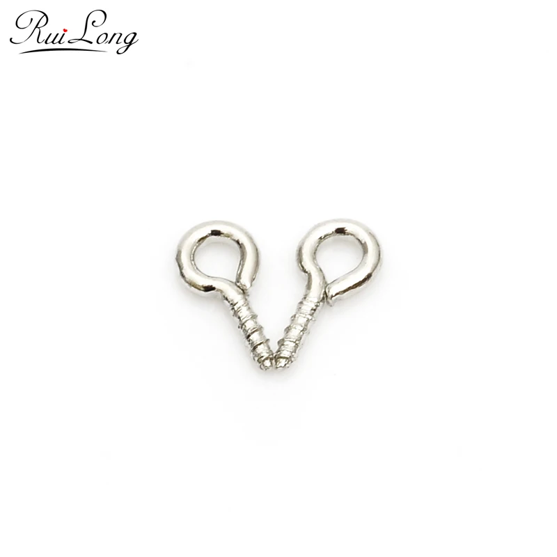 200 шт./лот 4x8 мм булавки с винтовыми зажимами для ювелирных изделий зажимы