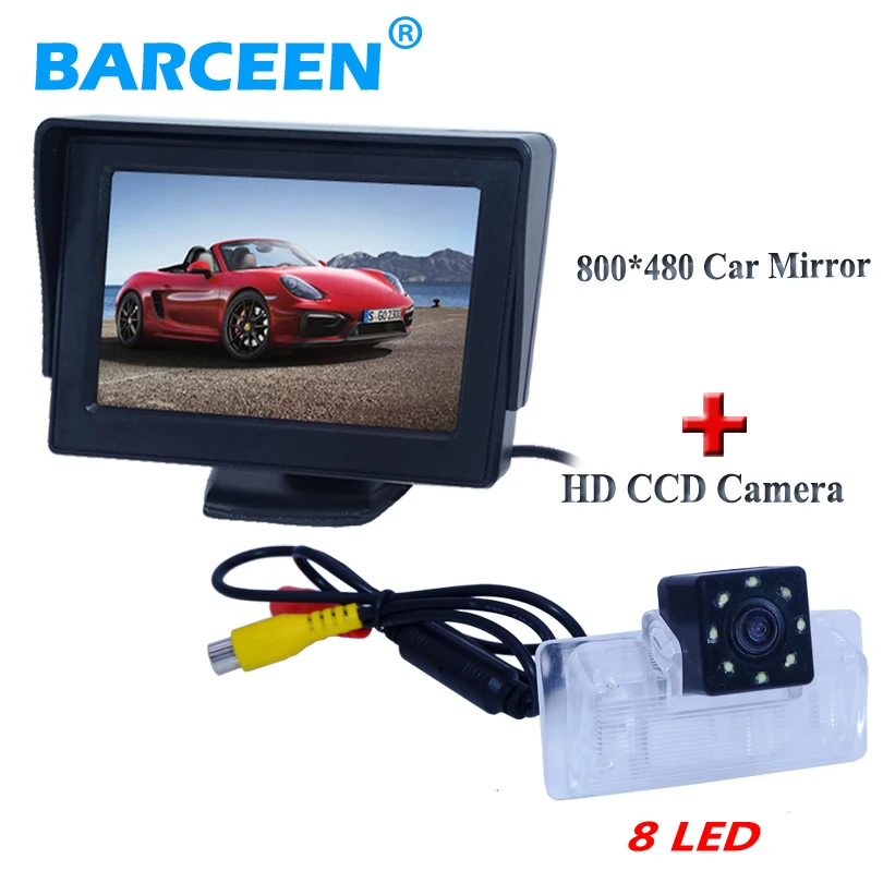 Пластиковый корпус Автомобильная камера заднего вида с монитором