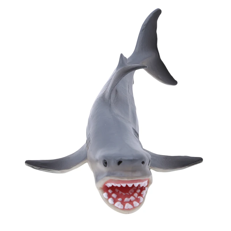 18*10 см серый Megalodon доисторическая Акула океан образовательная фигурка животного