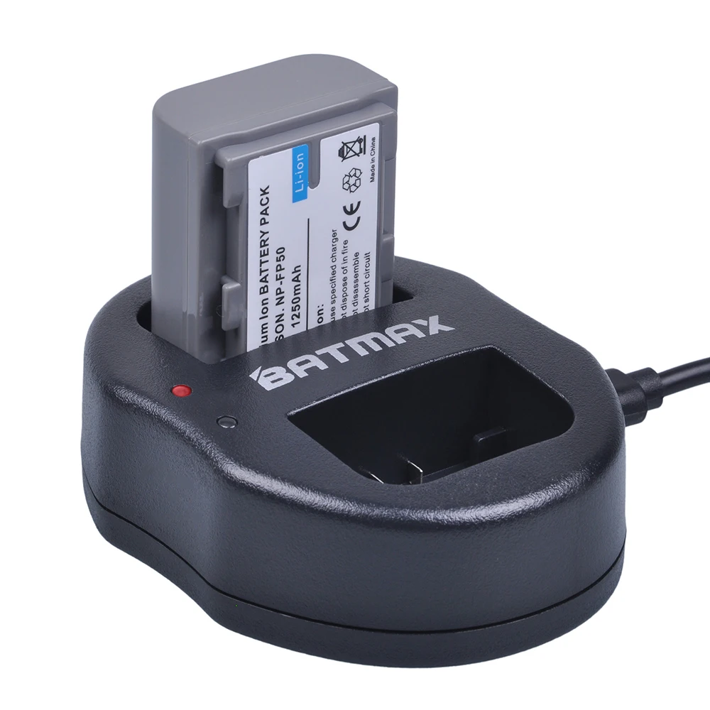 3 шт. 1250 мА/ч NP-FP50 NP FP50 NP-FP51 FP51 Камера Батарея + USB Daul Зарядное устройство для SONY DCR-HC20