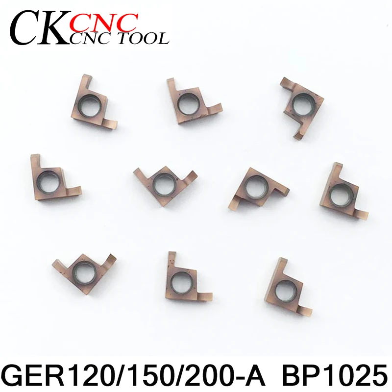 10 шт. Токарные пластины из твердого сплава GER 120/150/200 A BP1025|Аксессуары для