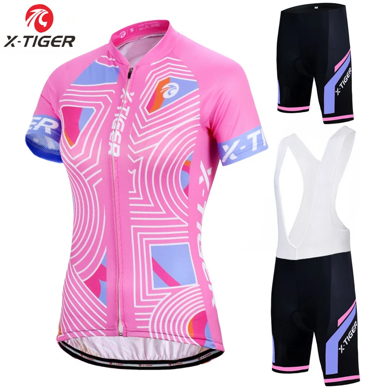 Женский комплект для велоспорта X Tiger Pro летняя одежда MTB Ropa Ciclismo велоспорта|bicycle