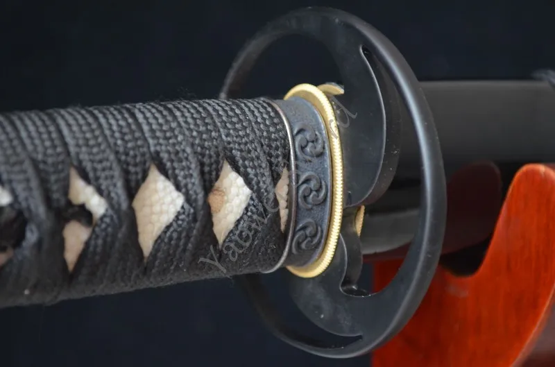 Real Hamon Traditional Hand Forged Japanese Samurai Sword KATANA Full Tang Blade 1095 Carbon Steel clay tempered razor sharp | Дом и сад