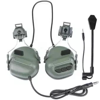 Softair авиационные наушники Comtac II наушники для быстрого шлема и шлем-адаптер - Цвет: Army green