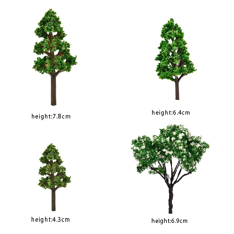 4 шт./компл. мини дерево миниатюрные растения микро пейзаж изделия из смолы