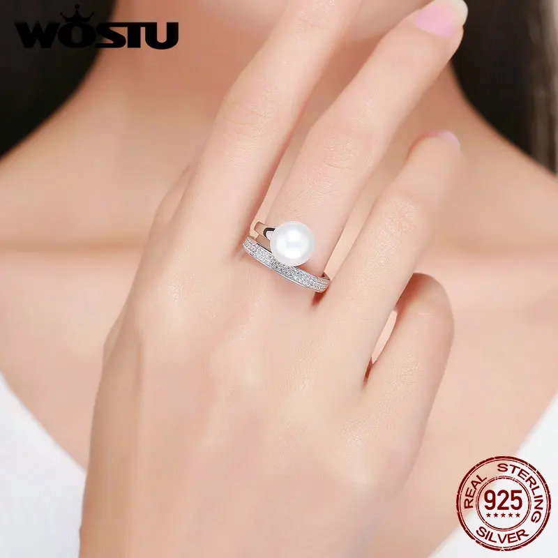 Кольцо женское из серебра 100% пробы с искусственным жемчугом|rings for women|ring for925 sterling
