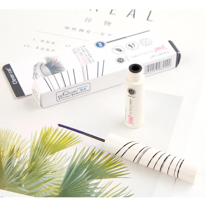 Новинка 3D тушь для ресниц из шелкового волокна водостойкая Черная наращивания