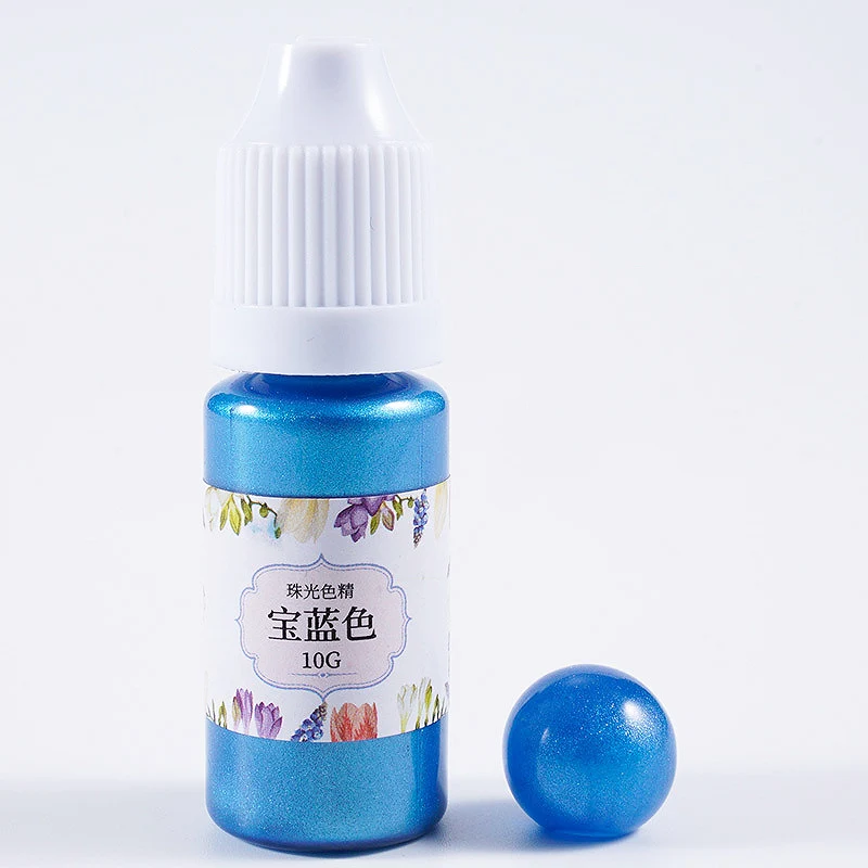 Royal blue Ремесла УФ DIY 10 г/бутылка пигмент эпоксидной окраски смолы краситель ручной работы художественный краситель - Цвет: Royal blue