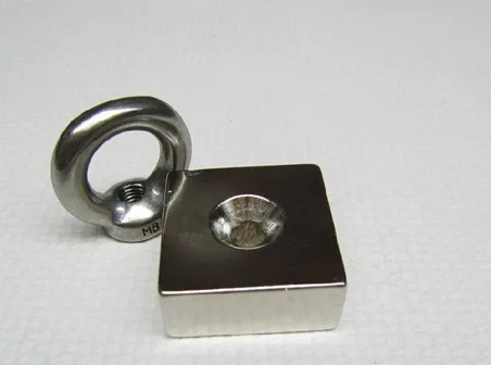 1 шт. магнит с отверстием для блока 50 х50х25 мм|magnet rare earth|rare earthmagnets |