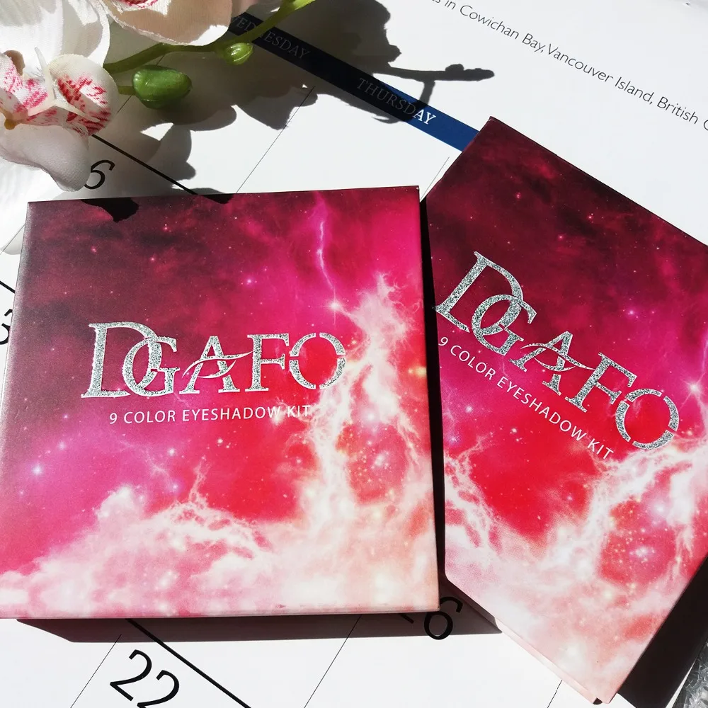 DGAFO макияж тени для век OBSESSIONS Pallete MAUVE Макияж 9 цветов Палитра мерцающие