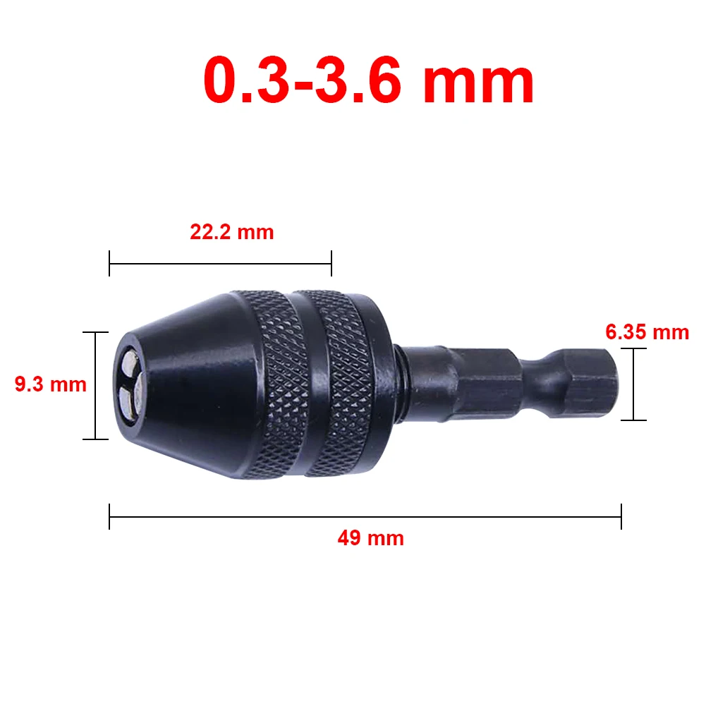 New Hot 1/4 Inch Keyless Drill Bit Chuck Quick Change Adapter Converter Hex Shank | Инструменты