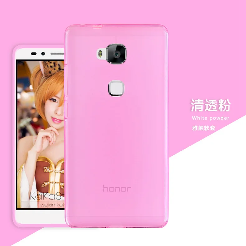 High Quality Soft Matte Pudding TPU Gel Silicone Rubber Case Cover For Huawei Honor 5X |