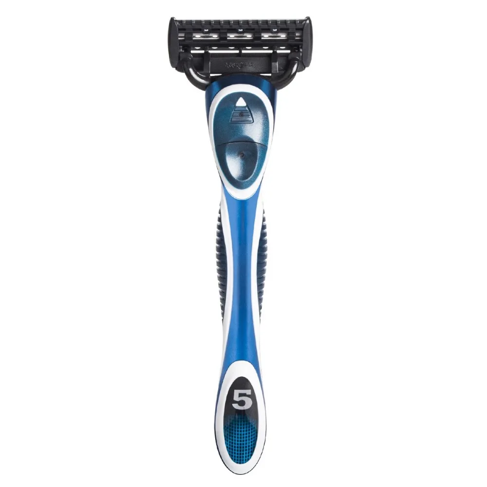 Бритвенный станок QShave Blue Men, 1 лезвие X3, 1 лезвие X5 (art.: 79cf70dcf) - 79cf70dcf