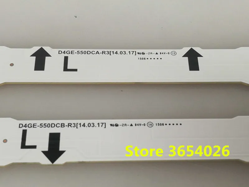 4PCS LED strip for samsung UE55H6670 UE55ES6530 2014SVS55 D4GE-550DCA-R3 D4GE-550DCB-R3 5 LED+7 BN96 30432A 30431A | Лампы и освещение
