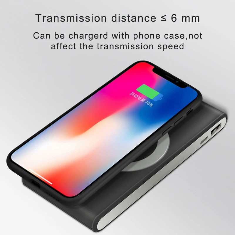 Беспроводное зарядное устройство HOCO Qi Беспроводной Зарядное Мощность Bank для iPhone