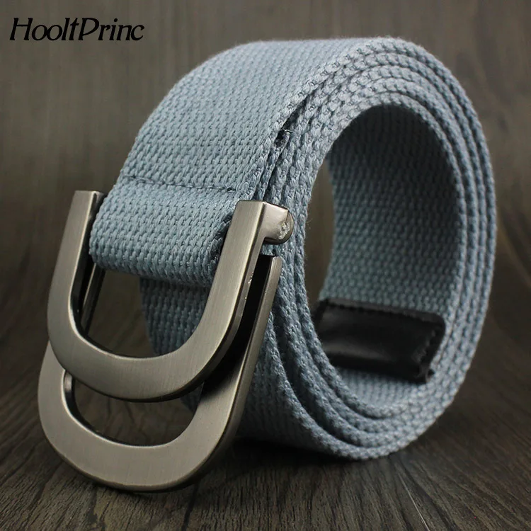 Male&Female Military Tactical Belt High Quality 2.5 mm Thick Solid color Canvas Belt for Men&Women Double Buckle 115cm Length