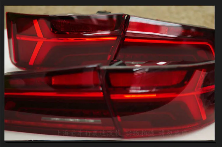KOWELL автомобильный Стайлинг для Audi A6 задний светильник s 2012 2013- для A6 задний светильник s выделенный Автомобильный свет, светодиодные задние фонари в сборе