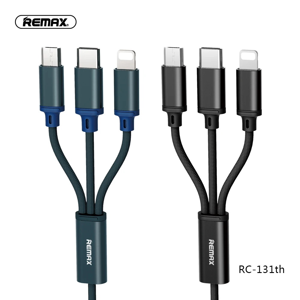 REMAX 3 in1 USB кабель 2A быстро Зарядное устройство usb-кабель для передачи данных