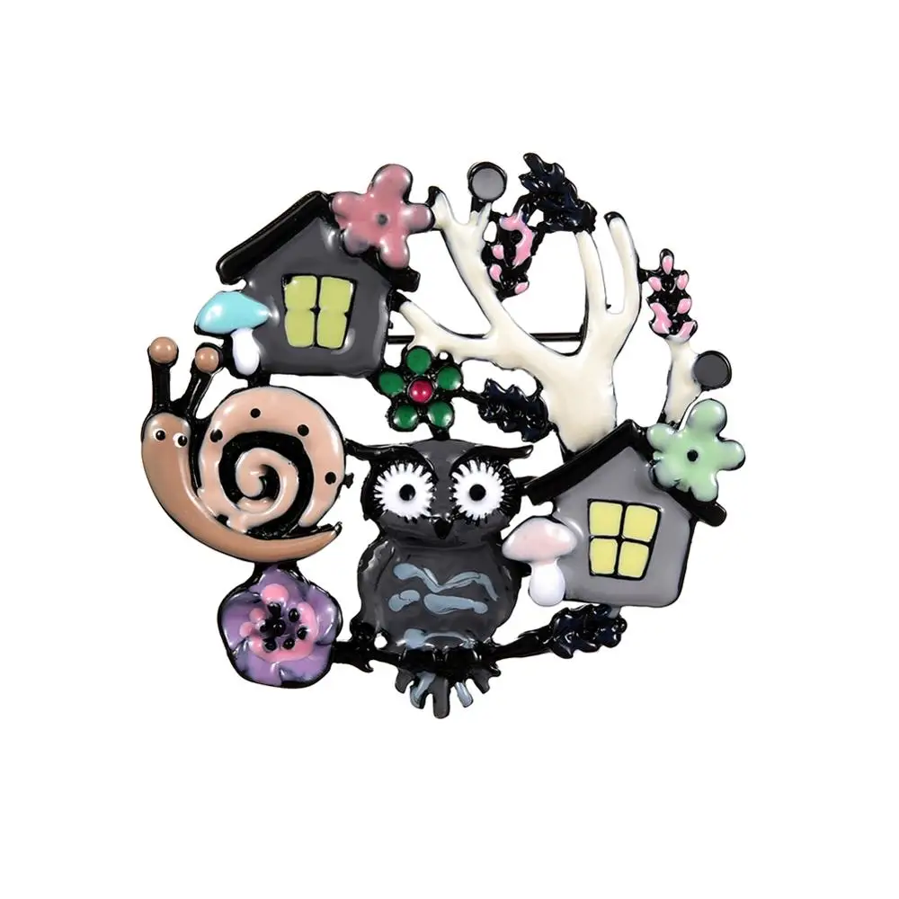 Cring Coco крутые черные эмалевые булавки и броши для женщин мужчин брошь мультяшная