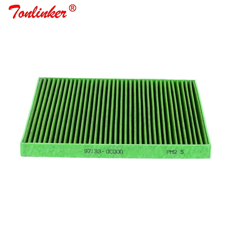 Фильтр для салона 97133-0C000 1 шт. для hyundai Accent IV/Genesis/rohers/Tucson 2004-2010 Veloster 1.6GDI/i30/i40 2010- автомобильный фильтр