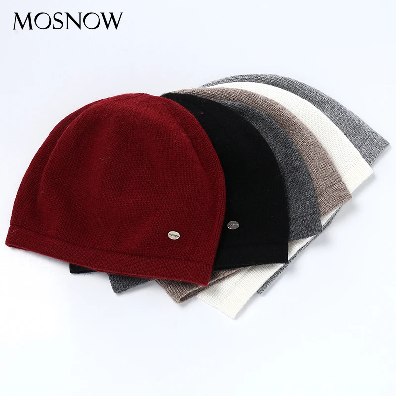 Вязаные шапки Женские однотонные модные высококачественные шапочки Skullies осенне-зимние вязаные черные шапки женские шапочки# MZ746