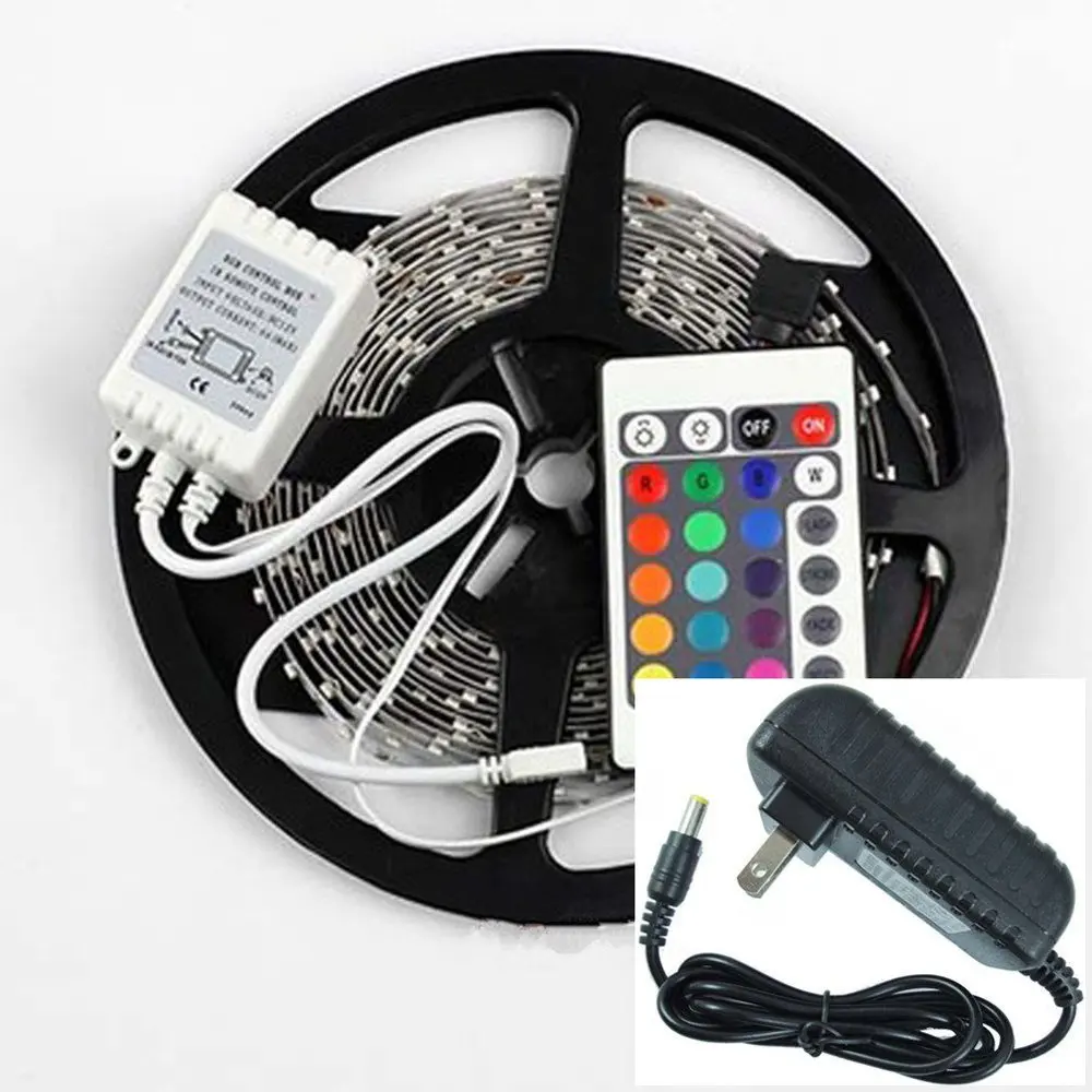 RGB 5M SMD3528 гибкая лента светодиодная Водонепроницаемый/не 300 комплект светодиодной