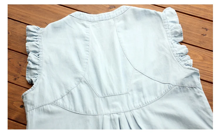 Новые летние джинсовые платья без рукавов для беременных джинсовая одежда