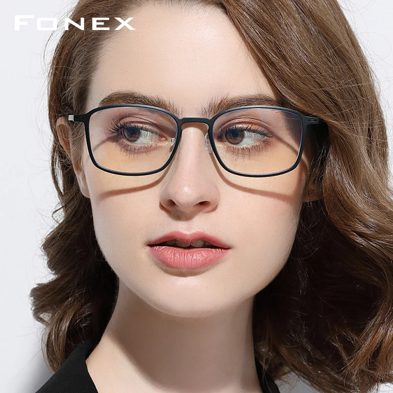 FONEX высокое качество TR90 антибликовыми свойствами светильник очки Для мужчин