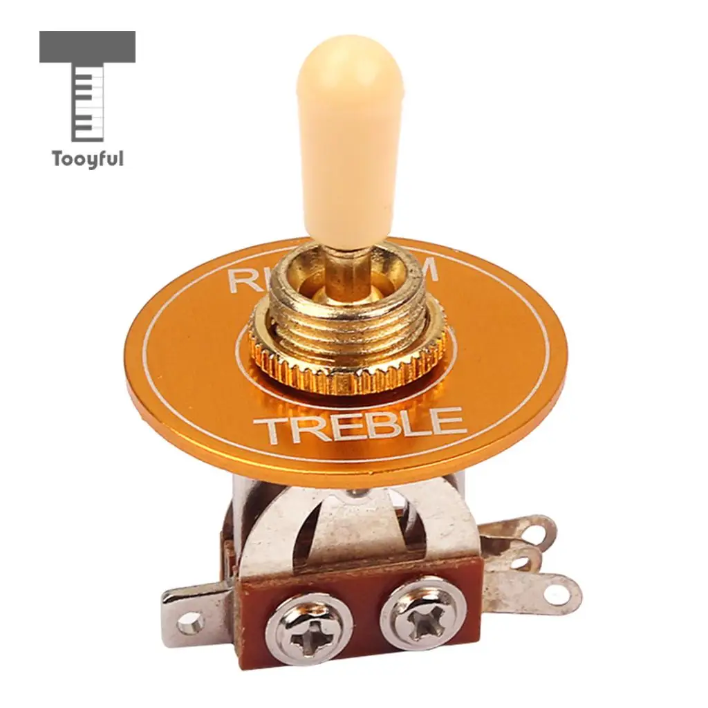 

Tooyful Open Toggle Switch 3 Way w/ритм-Тройная омывающая кольцевая пластина из сплава для электрогитары