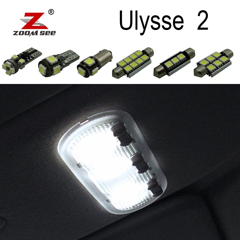 15 шт. x 100% canbus светодиодные лампочки для чтения купольных фар Fiat Ulysse 2 MK2 179