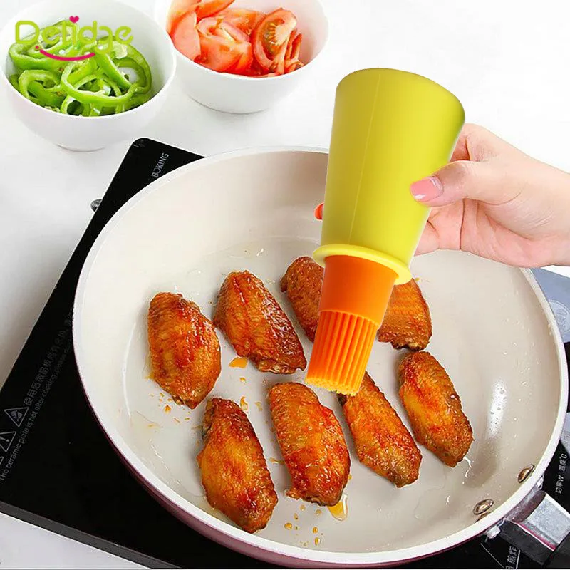 Oil Brush Pastry for Barbecue Baking Silicone Basting Cooking BBQ Tools Easy to Clean Kitchen Bakeware Butter S2017127 |