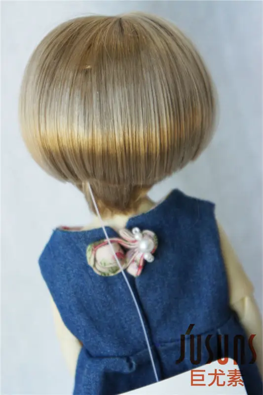 JD244 1/6 1/8 красивые волосы для кукол из синтетического мохера BJD короткие Bobo парик 5 6
