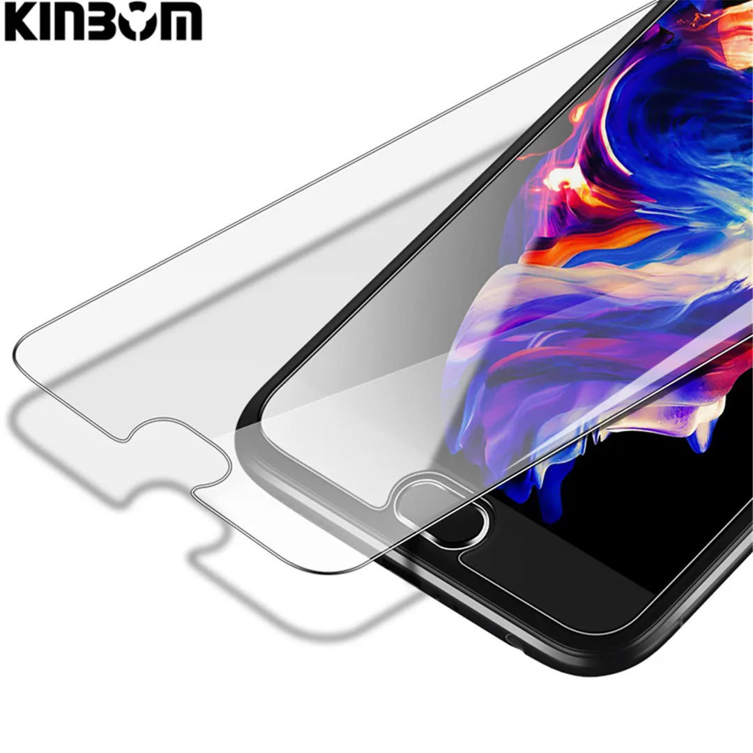 KINBOM 2.5D закаленного Стекло для OnePlus 5 HD изогнутые края 9 H антибликовый Экран