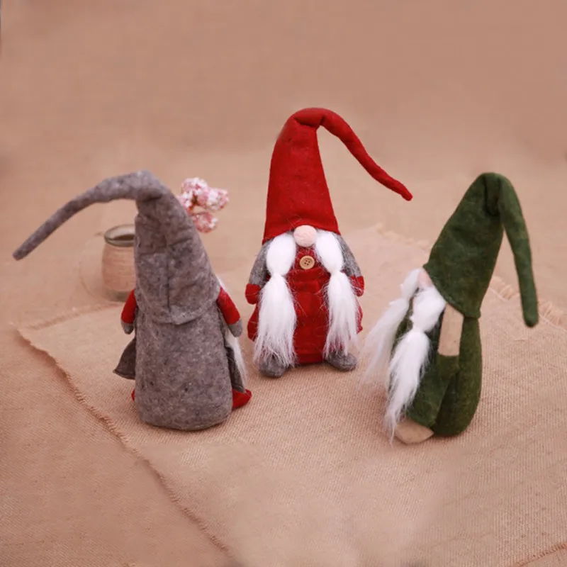 Мягкие украшения в виде медвежьих рождественских эльфов новогодние праздничные