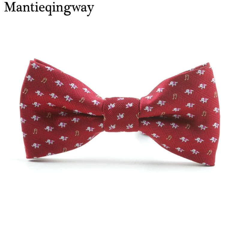 Mantieqingway полиэфир дети лук Галстуки Для Свадьба Нижнее белье с рисунком из мультфильма и бантом, для малышей, с бантом, смайлами для детей, Noeud Papillon галстук-бабочка