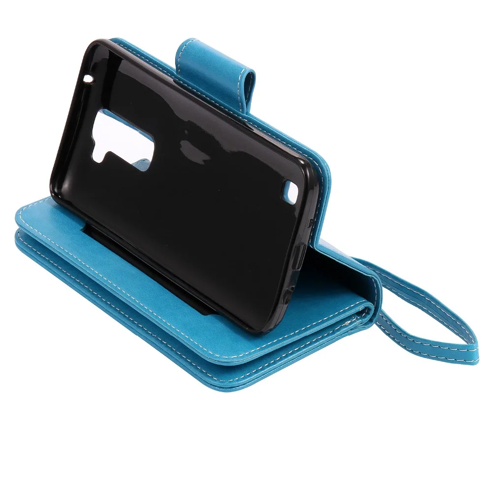 Новый Модный чехол-Бумажник для телефона с 9 картами девочек и кошек LG K7 X210 X210DS