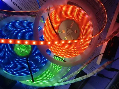 60 светодиодов DC 12 В smd 5050 однорядные светодиодные полосы RGB 120 5 м белый