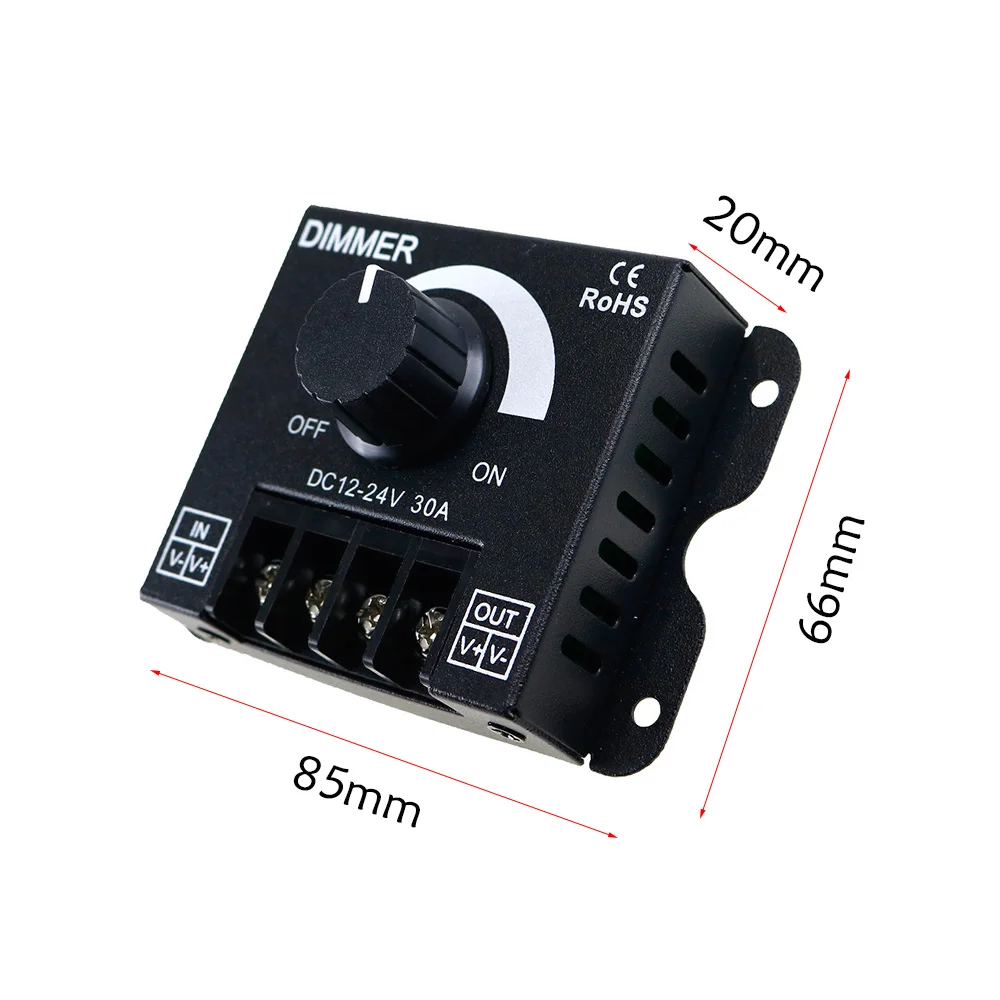 DC 12V 24V 30A светодиодный диммер переключатель Регулируемая Яркость лампы