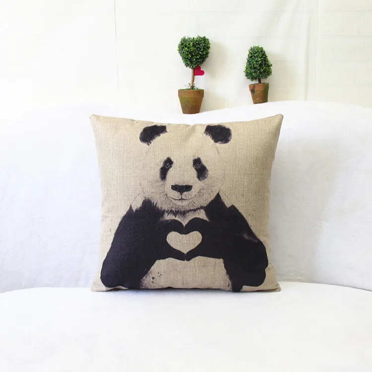 Kids Room Decoration Letter Pillow Animal Panda Children Plush Fabric Almofada Coussin Chair Cushion For Birthday Party Cojines | Дом и сад
